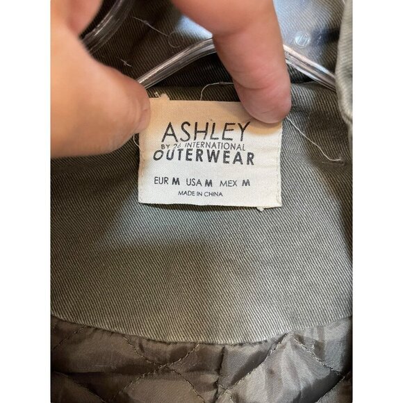 Ashley by 26 International Cargo Utility Jacket Faux Fur Hoodie Women’s Size M - Picture 3 of 10